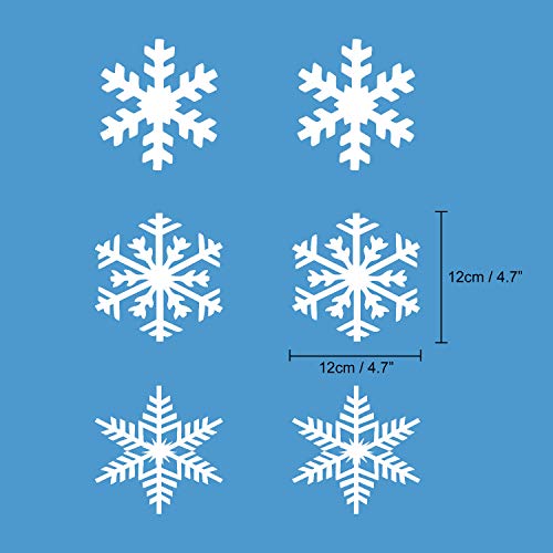 TUPARKA 12 Strings Snowflake Hanging Decorations Frozen Birthday Party Supplies Winter Wonderland Party Decorations White Christmas Snowflake Decorations Snowflake Garland Hanging Decorations - Image 2