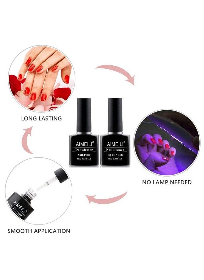 AIMEILI Nail Prep Bond Primer Quick Dry Nail Prep Dehydrator U V Led Gel Foundation Bonding Primer For Nail Tips Acrylic Powder And Builder Gel  - Image 4