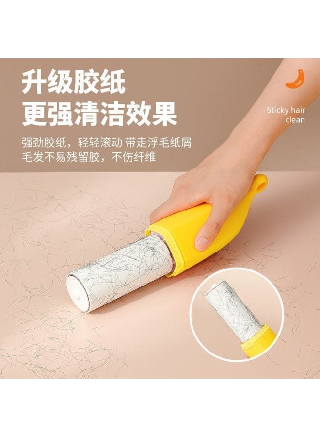 Banana-shaped pet hair and lint remover – Double-sided adhesive lint roller | For clothes and upholstery - Image 4