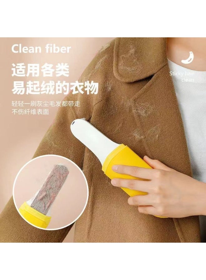 Banana-shaped pet hair and lint remover – Double-sided adhesive lint roller | For clothes and upholstery - Image 5