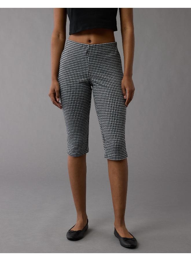 امريكان ايجل بنطلون كابري كاروهات منخفض الخصر مطاطي - Image 1