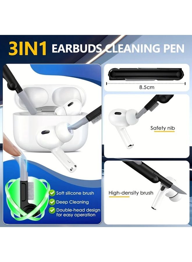 Fo For Airpods Pro 2nd Gen Case White With Lanyard And Cleaning Kit Soft TPU Protective Cover - Image 3