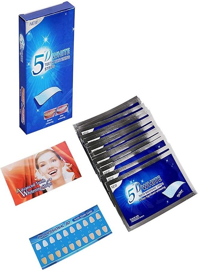 Generic - 5D Teeth Whitening Strips - 10-Pieces Teeth Whitening Strips - Image 1