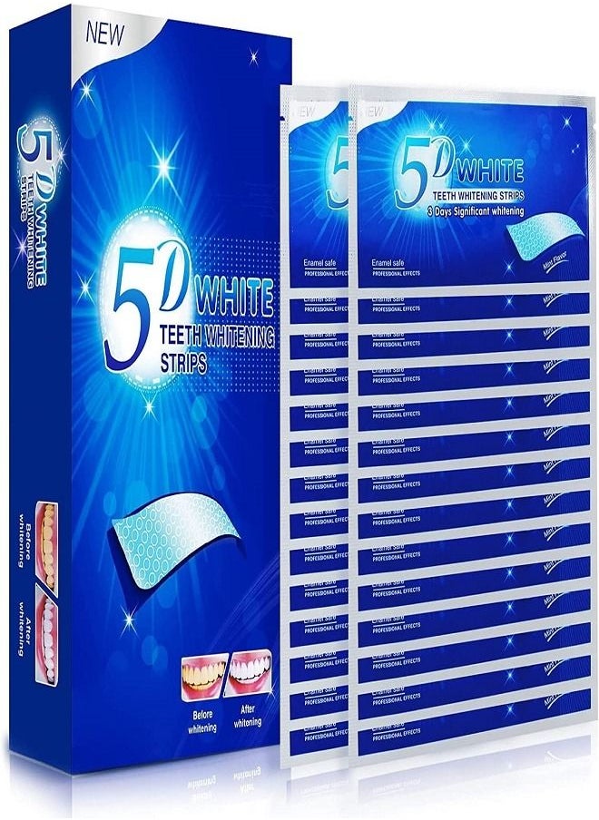 Generic - 5D Teeth Whitening Strips - 10-Pieces Teeth Whitening Strips - Image 1
