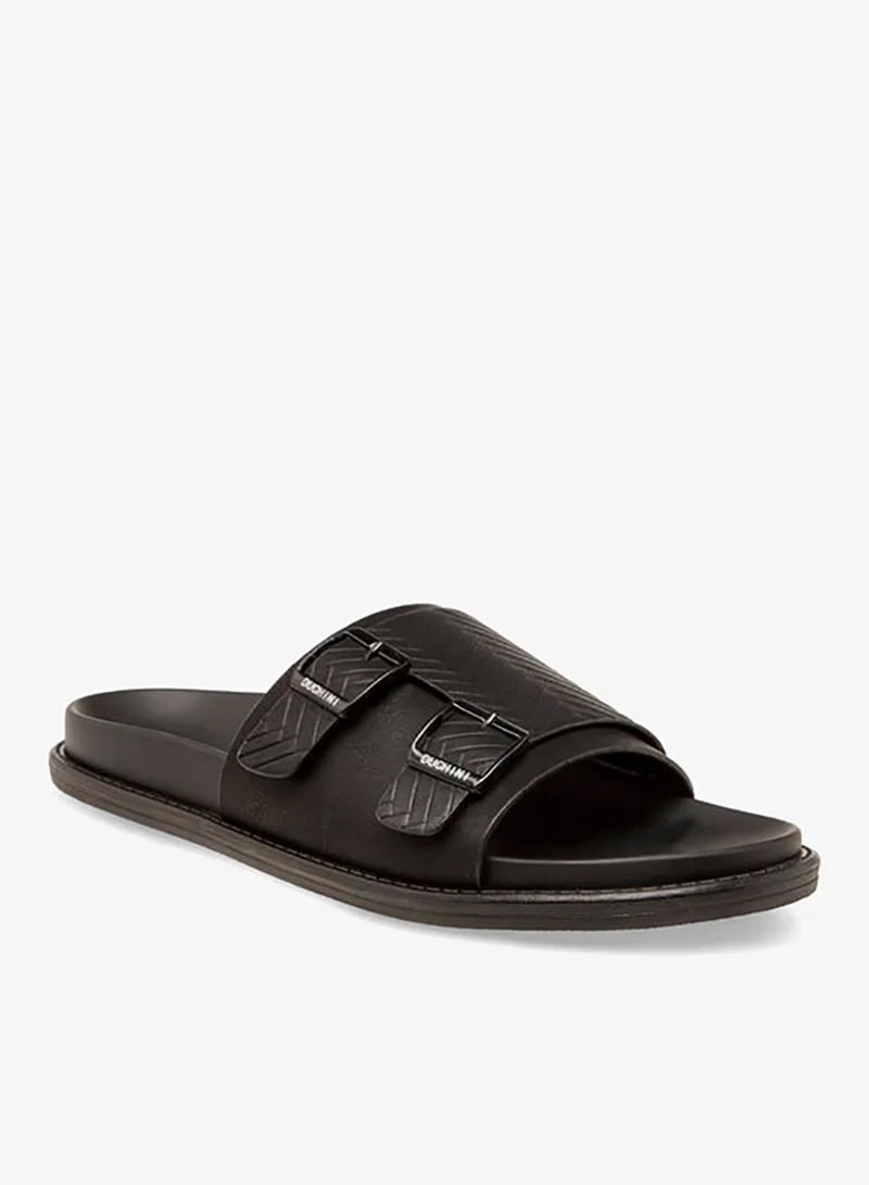 دوتشيني Men Buckle Accent Comfort Sandals