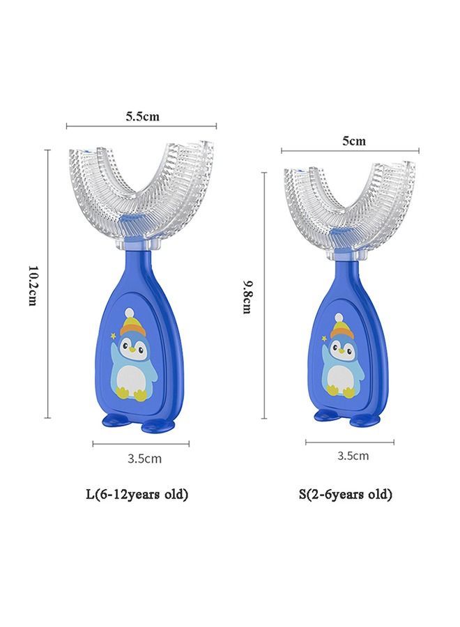 Umiwin فرشاة أسنان أطفال على شكل U - عبوة 4 قطع 360 درجة من السيليكون الناعم - Image 2