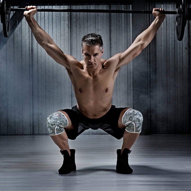 Jupiter Knee Sleeves (1 Pair), 7mm Compression Knee Braces for Squats,Weightlifting,Powerlifting,Cross Training for Men & Women (XX-Large) - Image 5