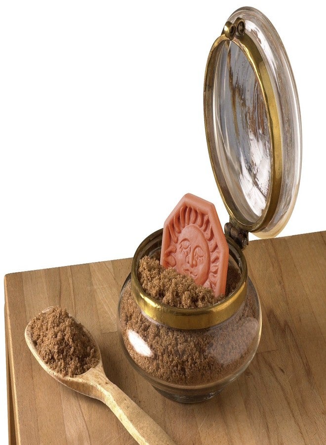 JBK Pottery Terracotta Granules Saver - Minimize Hardening & Clumping, Durable Clay Disc, Airtight Keeper for Freshness, Ideal for Baking & Storaging Dry Ingredients, Assorted Designs (Pack of 10) - Image 3