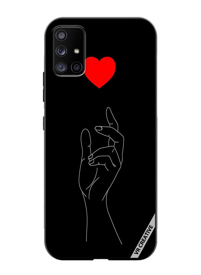 VR CREATIVE Protective Case Cover For Samsung Galaxy A71 5G Hear Amoled Design Multicolour - Image 1