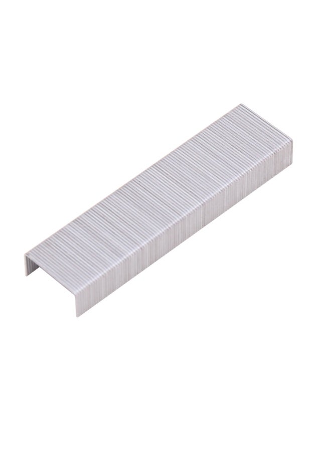 Deli دلي E0012S دبابيس، 26/6 علبة 1000 قطعة مطلية بالزنك ذات رؤوس حادة فضية - للتخزين المكتبي - Image 3