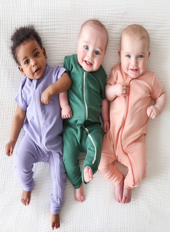 PARADE Organic Essentials '2-Way' Zip Romper - Short Sleeve Emerald Green 18-24 Months - Image 3