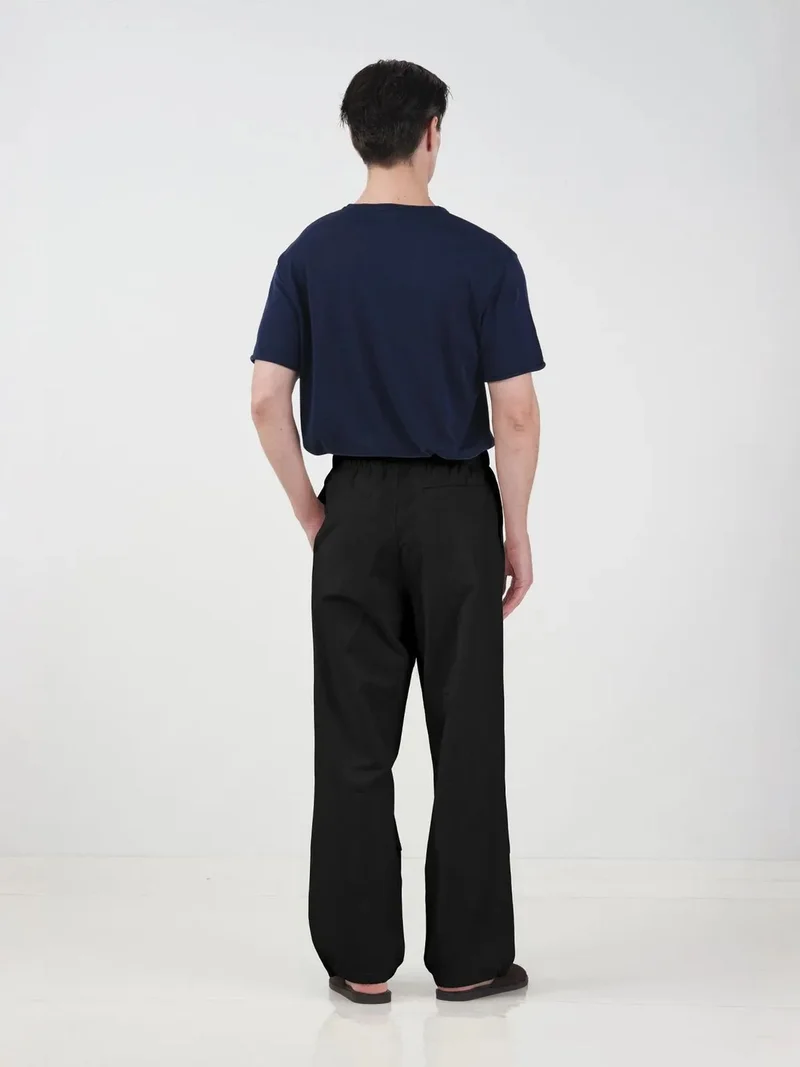 Giesto Black GIESTO Casual Tencel Drawstring Joggers for Men | Best Price UAE