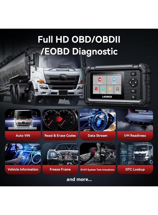 LAUNCH Creader Elite HD-H Heavy/Medium-Duty Truck Scanner - Image 3
