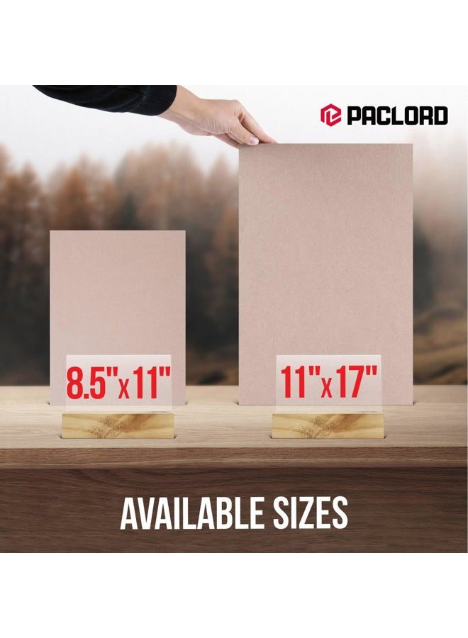 Paclord 8.5" x 11" Brown Kraft Plain Chipboard Sheets, 0.22 Pt Thick – Made in USA Cardboard Chipboard (Bundle of 100) – Durable Chipboard for Cardstock Projects, Picture Frame Backing, Scrapbooking - Image 3