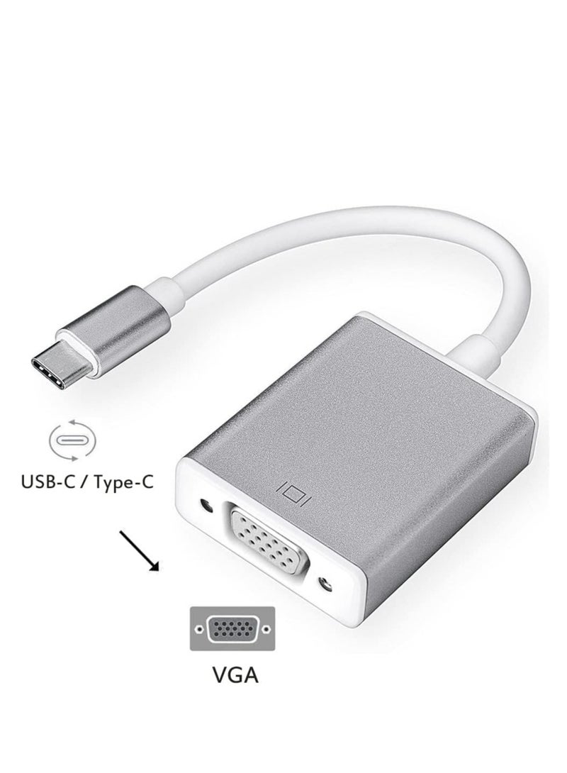 JAJEEK USB Type C to VGA Adapter, USB-C to VGA, Thunderbolt 3 to VGA Adapter, Compatible with Multiple Branded Devices, Full HD 1080P Video Output – Portable, High-Quality Video Converter for Laptops, MacBook, Chromebook, and More - Image 2