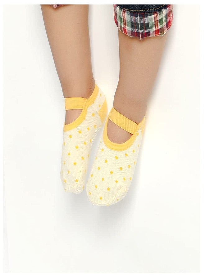 Yenzat Baby Anti Slip Non Skid Socks with Grip for Toddler Girls Slippers 12-36 Months 6 Pairs - Image 4