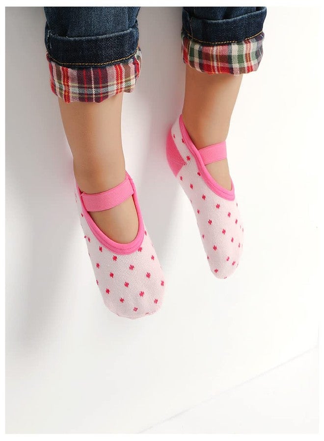 Yenzat Baby Anti Slip Non Skid Socks with Grip for Toddler Girls Slippers 12-36 Months 6 Pairs - Image 3