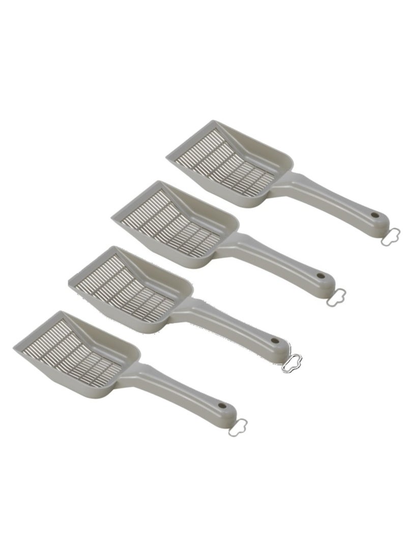 MODERNA 4pcs Small Grid Scoop Gray - Lightweight and Durable Litter Cleaner