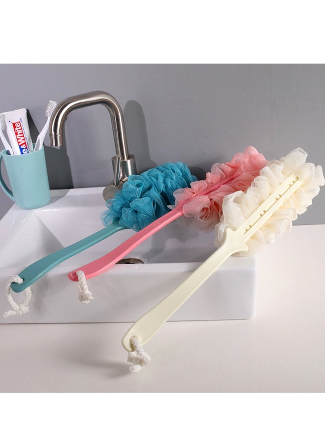 HOMESTAR 3 Pack Back Scrubber Long Handled ，Bath Brush Soft Mesh Sponge， Exfoliating Body Scrub Back Cleaner Loofah Bathroom Shower Accessories for Women and Men - Image 5