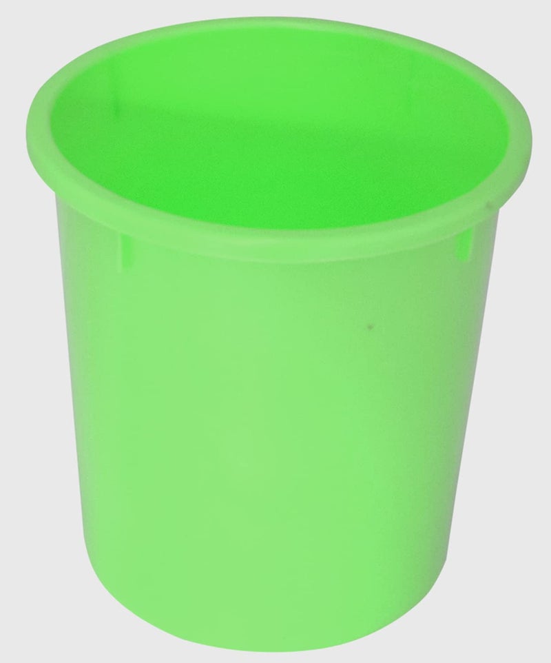 Kuber Industries Kuber Industries 2 Pieces Unbreakable Virgin Plastic Multipurpose Bathroom Dustbin & Tub Set (Green)  - Image 3