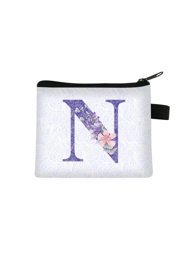New Letter Coin Purse, Student Mini Cultural And Creative Storage Pouch, Children's Large-capacity Key Card Holder, Customizable With Pictures