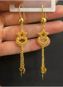 GOLDMAX Elegant 21k Gold Plated Drop Earrings For Women  - Image 1