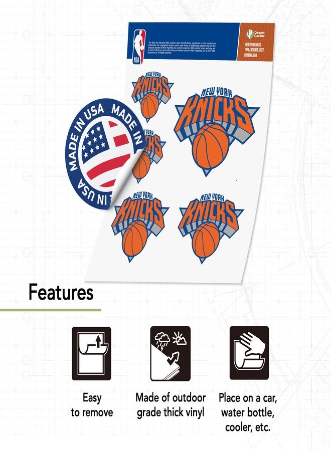 Desert Cactus New York Knicks NY NBA Officially Licensed Sticker Vinyl Decal Laptop Water Bottle Car Scrapbook (Type 3-1) - Image 4