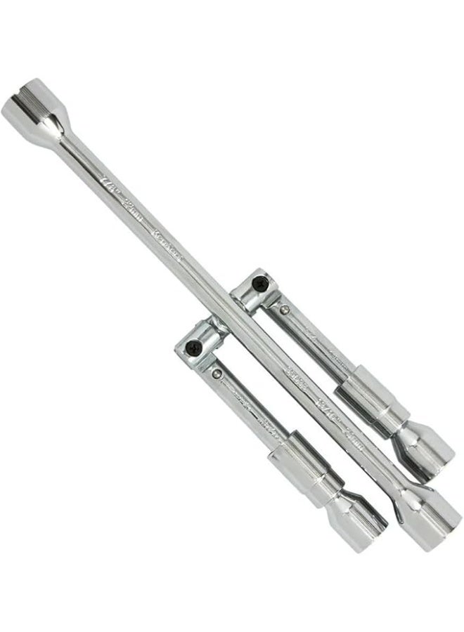 Professional 4-Way Adjustable Handle Cross Wrench - Heavy-Duty Carbon Steel Wheel Nut Tool for All Car Tires - Image 5