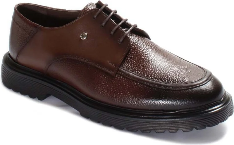 Fast Step Genuine Leather Brown Men's Classic Shoes 630ma360