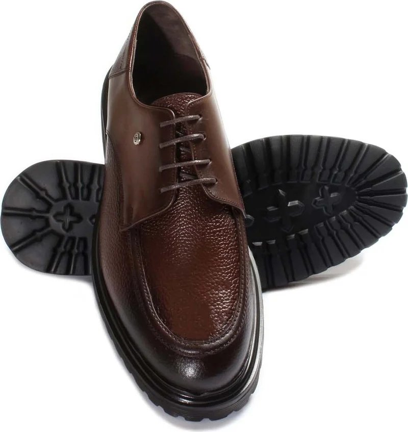 Fast Step Genuine Leather Brown Men's Classic Shoes 630ma360