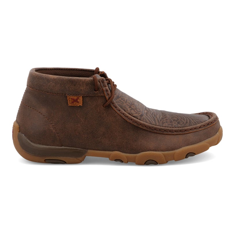 Twisted X Women's Chukka Driving Moc, Moc Toe, Brown & Brown Print, 9 M - Image 4