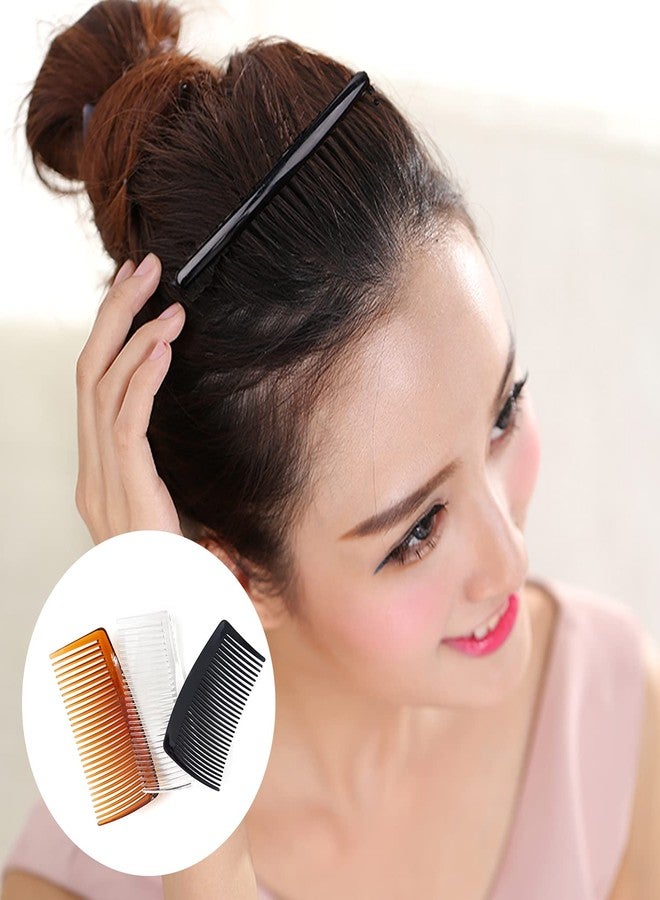 Honbay 12PCS Plastic French Side Hair Flexible Durable Hair Combs Strong Twist Comb Hair Clip Combs for Girls Women (29 Teeth, 3 Color) - Image 4