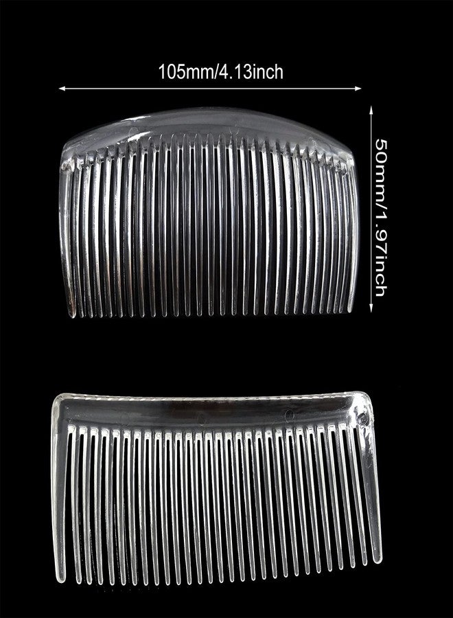 Honbay 12PCS Plastic French Side Hair Flexible Durable Hair Combs Strong Twist Comb Hair Clip Combs for Girls Women (29 Teeth, 3 Color) - Image 2