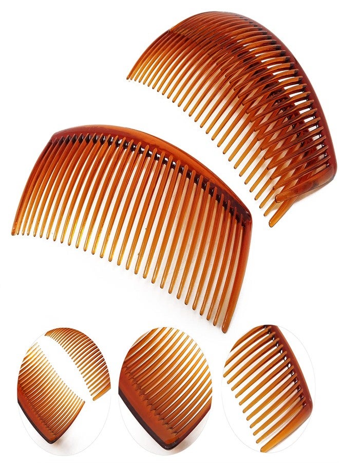 Honbay 12PCS Plastic French Side Hair Flexible Durable Hair Combs Strong Twist Comb Hair Clip Combs for Girls Women (29 Teeth, 3 Color) - Image 3