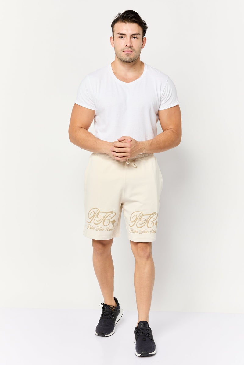 Puma x Palm Tree Crew Men Sportswear Fit Outdoor Outdoor Shorts, Cream - Image 2