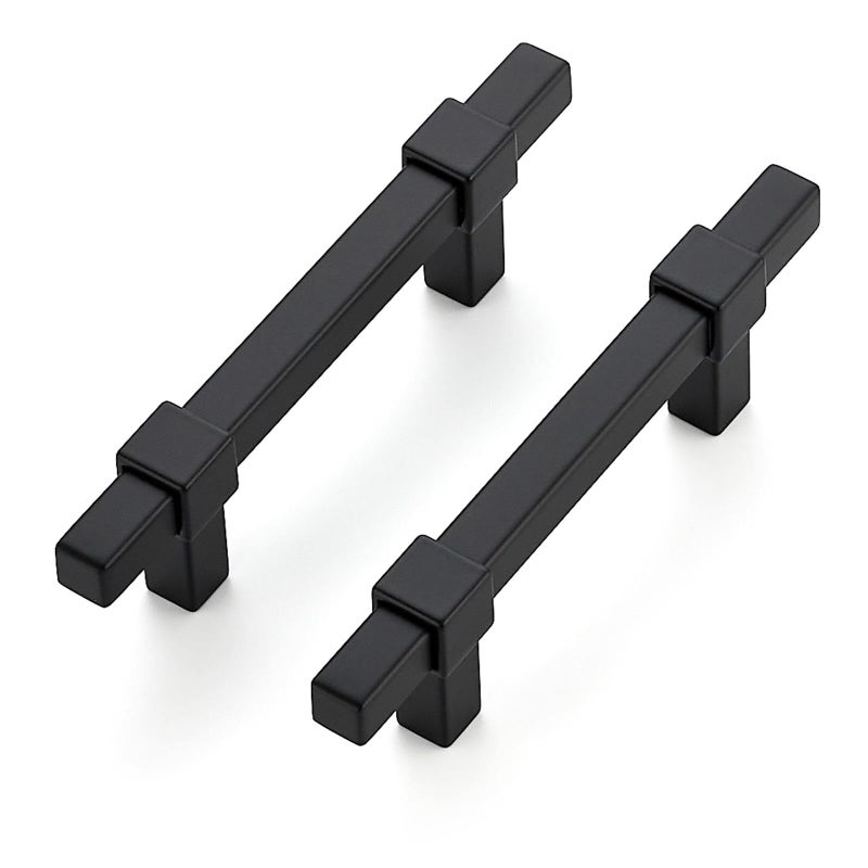 Ravinte Decor 30 Pack Black Cabinet Handles - 3" Hole Center Cabinet Pulls Matte Black Drawer Pulls Cabinet Hardware Kitchen Handles for Cabinets - Image 1