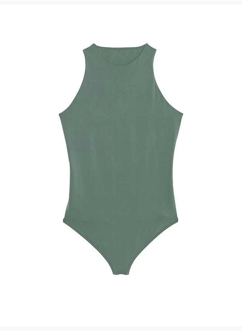 PINK Base Stretch High-Neck Bodysuit