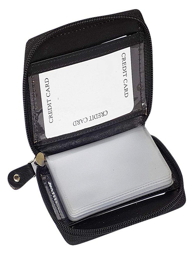 STYLE SHOES Leather Black Card Wallet, Visiting, Credit Card Holder, Pan Card/ID Card Holder Women - Image 4