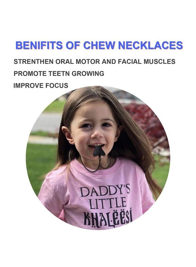 Asfroy 2 Pcs Sensory Chew Necklaces - Chew Necklaces For Sensory Kids, Shark Tooth Necklace, Baby Teething Child Chewing Autism Adult, Yqziyou - Image 5