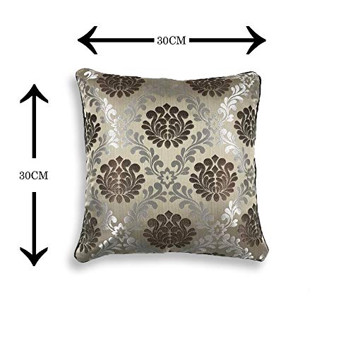 IM FAB® Jacquard Jupiter Design Brown Cushion Cover Set of 5 Pcs (12x12 inchs or 30x30 cm) - Image 5