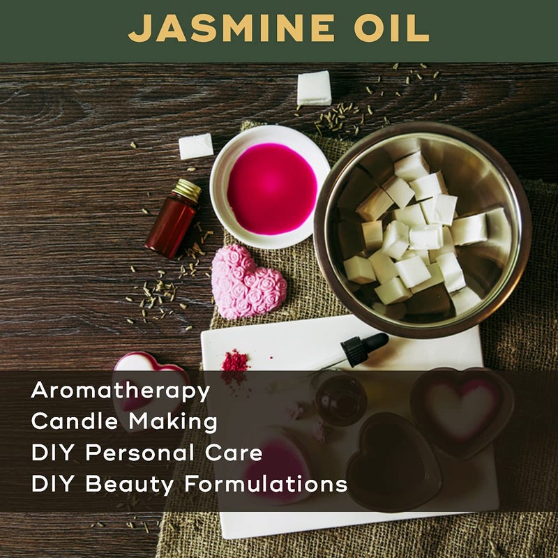 BRM HERBALS BRM Herbals Jasmine Essential Oil  Therapeutic  Cosmetic Grade  500 Ml For Aromatherapy Diffuser Soap Making Cosmetic Making Lotions Creams Diy Personal Care For Face Hair Skin  Body  - Image 3