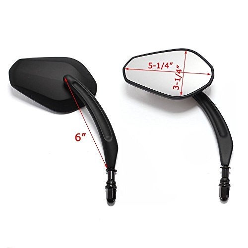MISS MOLY Black Motorcycle Rear View Side Mirrors For Harley Davidson Road King Road Glide - Image 3