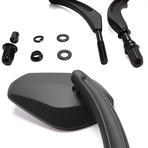 MISS MOLY Black Motorcycle Rear View Side Mirrors For Harley Davidson Road King Road Glide - Image 2