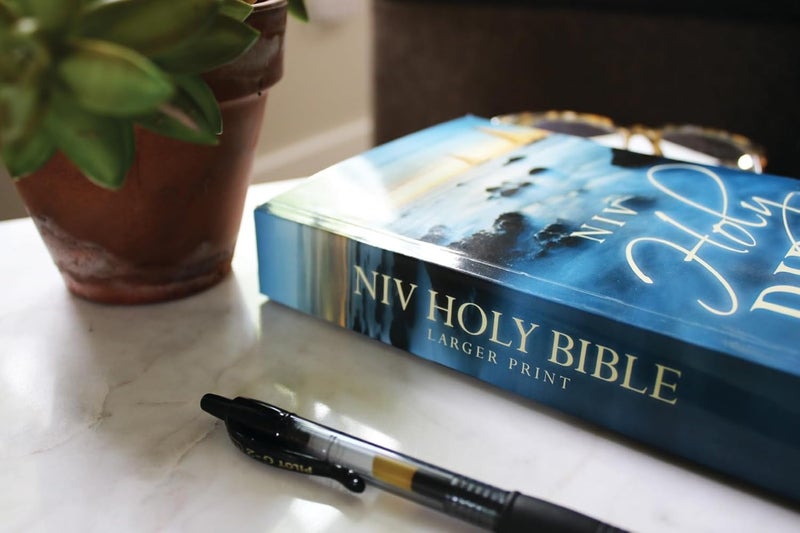 NIV, Holy Bible, Larger Print, Economy Edition, Paperback, Blue, Comfort Print - Image 3