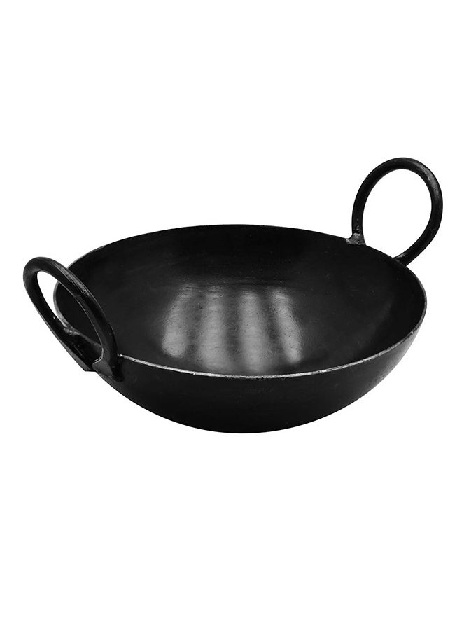 Lion Lion Iron Wok Kadai – No. 8, 20 cm, Heavy-Duty Iron for Authentic Cooking, Even Heat Distribution, Ideal for Stir-Frying and Deep-Frying  - Image 3