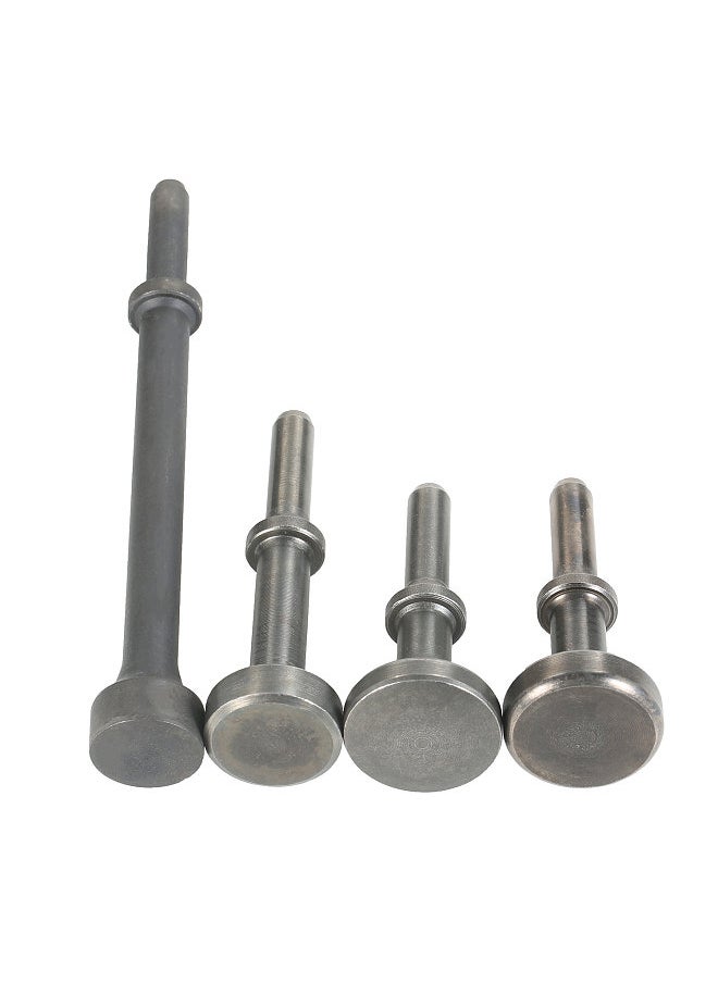 6-Piece Smoothing Pneumatic Air Hammer Bit Set 40Cr Steel Pneumatic Chisel Bits with Spring