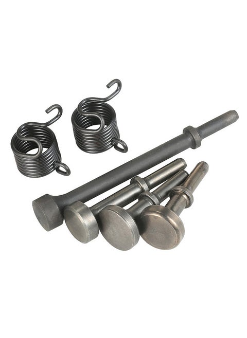 6-Piece Smoothing Pneumatic Air Hammer Bit Set 40Cr Steel Pneumatic Chisel Bits with Spring