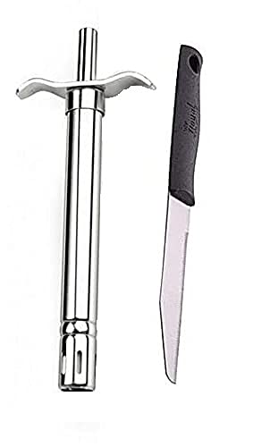 Blue Wonder Combo of Potato Vegetables Pav Bhaji Masher with Stainless Steel Soup Strainer Lighter Knife Set - Image 3