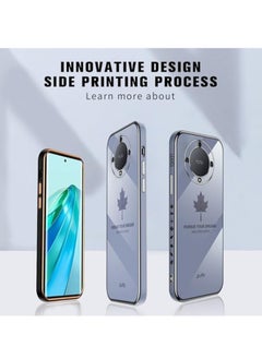 General Case Compatible with Realme 11 Pro Plus 5G, Maple Leaf Pattern Ultra Thin TPU Bumper Shockproof Soft Cover Electroplating Phnom Penh Design Silicone Slim Case  - Image 3