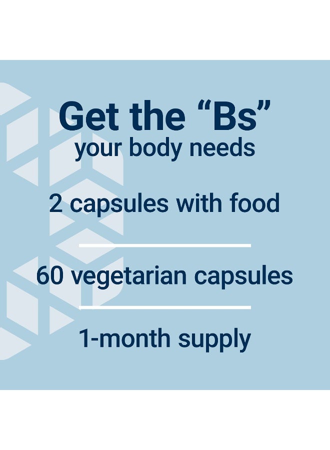 Life Extension BioActive Complete B-Complex, Heart, Brain and Nerve Support, Healthy Energy, Metabolism, Complete B Complex, 60 Vegetarian Capsules - Image 4